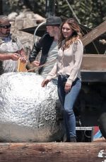 KATHARINE MCPHEE on the Set of Scorpion in Los Angeles 07/21/2016