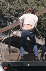 KATHARINE MCPHEE on the Set of Scorpion in Los Angeles 07/21/2016