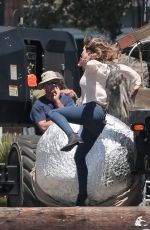 KATHARINE MCPHEE on the Set of Scorpion in Los Angeles 07/21/2016
