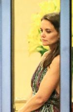 KATIE HOLMES Arrives at Her Home in New York 07/12/2016