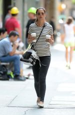 KATIE HOLMES Out in Manhattan 07/13/2016