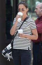 KATIE HOLMES Out in Manhattan 07/13/2016