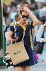 KATIE HOLMES Out Shopping in New York 07/12/2016