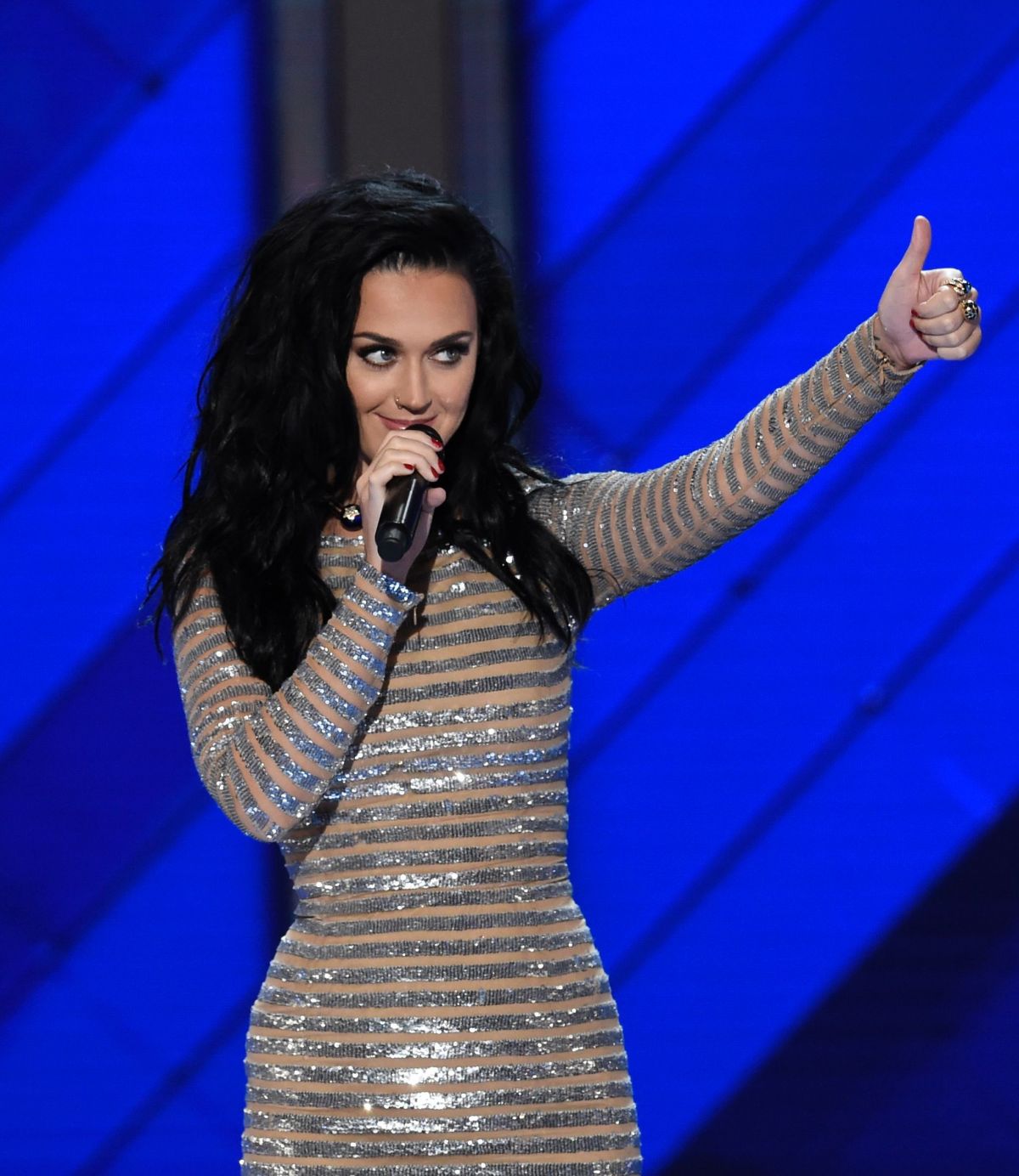 KATY PERRY Performs at Democratic National Convention in Philadelphia ...