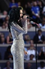 KATY PERRY Performs at Democratic National Convention in Philadelphia 07/28/2016