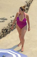KELLY BROOK in Swimsuit in Capri 07/20/2016