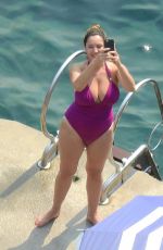 KELLY BROOK in Swimsuit in Capri 07/20/2016