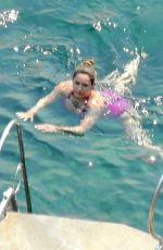 KELLY BROOK in Swimsuit in Capri 07/20/2016