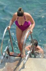 KELLY BROOK in Swimsuit in Capri 07/20/2016