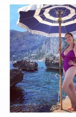KELLY BROOK in Swimsuit in Capri 07/20/2016