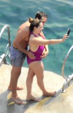 KELLY BROOK in Swimsuit in Capri 07/20/2016