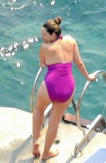 KELLY BROOK in Swimsuit in Capri 07/20/2016