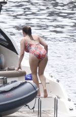 KELLY BROOK in Swimsuit in Ischia 07/16/2016