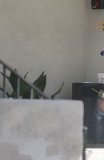 KELLY ROHRBACH Throwing Out Some Trash at a Valet in Santa Monica 07/21/2016