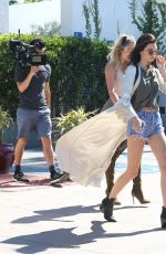 KENDALL JENNER and KHLOE KARDASHIAN Out for a Ride in Kendall