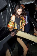 KENDALL JENNER at Nice Guy in Los Angeles 07/28/2016