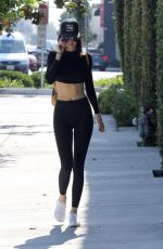 KENDALL JENNER in Tights at Kate Somerville Skincare in West Hollywood 07/28/2016