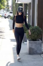 KENDALL JENNER in Tights at Kate Somerville Skincare in West Hollywood 07/28/2016
