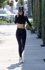 KENDALL JENNER in Tights at Kate Somerville Skincare in West Hollywood 07/28/2016
