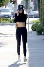 KENDALL JENNER in Tights at Kate Somerville Skincare in West Hollywood 07/28/2016
