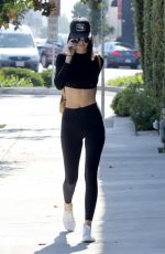 KENDALL JENNER in Tights at Kate Somerville Skincare in West Hollywood 07/28/2016