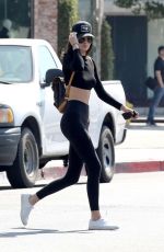 KENDALL JENNER in Tights at Kate Somerville Skincare in West Hollywood 07/28/2016