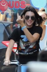 KENDALL JENNER Riding a Bike Out in New York 07/24/2016