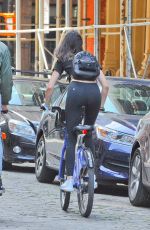 KENDALL JENNER Riding a Bike Out in New York 07/24/2016
