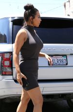 KIM KARDASHIAN at Kimble Hair Studio in West Hollywood 07/22/2016