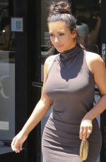KIM KARDASHIAN at Kimble Hair Studio in West Hollywood 07/22/2016