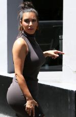 KIM KARDASHIAN at Kimble Hair Studio in West Hollywood 07/22/2016