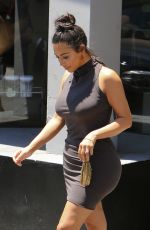 KIM KARDASHIAN at Kimble Hair Studio in West Hollywood 07/22/2016