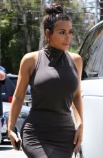 KIM KARDASHIAN at Kimble Hair Studio in West Hollywood 07/22/2016