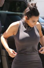 KIM KARDASHIAN at Kimble Hair Studio in West Hollywood 07/22/2016