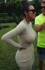 KIM KARDASHIAN at Revolve Clothing Hampton House Summer Party 07/16/2016