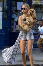 KIMBERLEY GARNER Walks Her Dog Out in London 07/07/2016