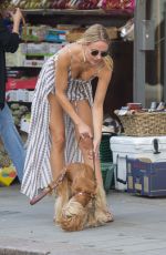 KIMBERLEY GARNER Walks Her Dog Out in London 07/07/2016