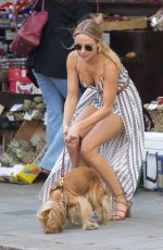 KIMBERLEY GARNER Walks Her Dog Out in London 07/07/2016