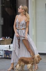 KIMBERLEY GARNER Walks Her Dog Out in London 07/07/2016