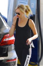 KIMBERLY STEWART at a Gas Station in Brentwood 07/26/2016
