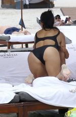 KOURTNEY KARDASHIAN in Swimsuit at a Beach in Miami 07/02/2016