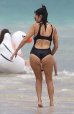 KOURTNEY KARDASHIAN in Swimsuit at a Beach in Miami 07/02/2016