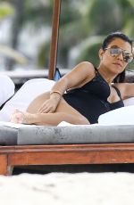KOURTNEY KARDASHIAN in Swimsuit at a Beach in Miami 07/02/2016