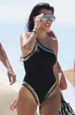 KOURTNEY KARDASHIAN in Swimsuit at a Beach in Miami 07/04/2016