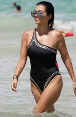 KOURTNEY KARDASHIAN in Swimsuit at a Beach in Miami 07/04/2016