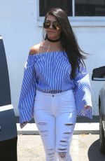 KOURTNEY KARDASHIAN Leaves a Studio in Van Nuys 06/28/2016