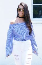 KOURTNEY KARDASHIAN Leaves a Studio in Van Nuys 06/28/2016