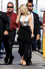 KRISTEN BELL Arrives at Jimmy Kimmel Live in Hollywood 07/19/2016
