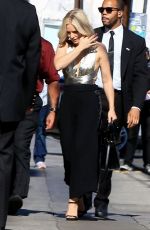 KRISTEN BELL Arrives at Jimmy Kimmel Live in Hollywood 07/19/2016