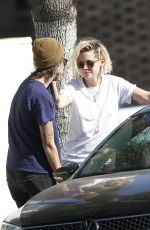 KRISTEN STEWART and ALICIA CARGILE Leaves a Sushi Restaurant in Santa Monica 07/24/2016